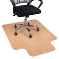 Mind Reader Office Chair Mat for Hardwood Floors, Under Desk Floor Protector, Rolling, PVC, 35.5 L x 47.50 W x 0.0625 H, Woodton