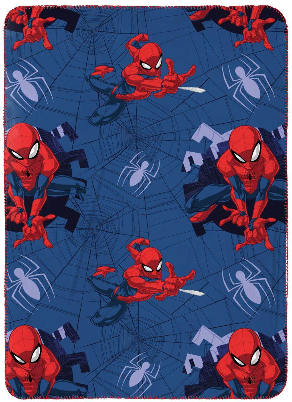 Jay Franco Marvel Spiderman Travel Set - 3 Piece Kids Travel Set Includes Blanket, Pillow, & Plush