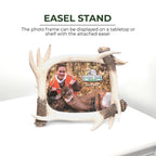 Rivers Edge Products 8X10 Picture Frame, Rustic Poly Resin Photo Frame For Hunting And Outdoors, Tabletop, Includes Glass Insert