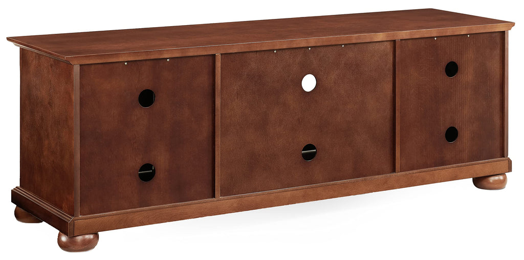 Crosley Furniture Alexandria Low Profile Tv Stand For 65+ Inch Tvs, Entertainment Center With Storage Shelves, Vintage Mahogany
