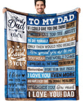 Dad Birthday Gift Birthday Gifts For Dad From Daughter Son Best Dad Gifts Soft Throw Blanket For Bedding Sofa (Dad Gifts, 50 X 6