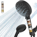 Cobbe Filtered Shower Head, High Pressure 9 Spray Mode Handheld Shower Head with Filter Built-in Power Wash with Hose and Water 