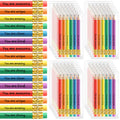 Spakon 24 Pack Back To School Pencils Rainbow Inspirational Pencil For Kid Motivational Sharpened Pencil First Day Of School Gif