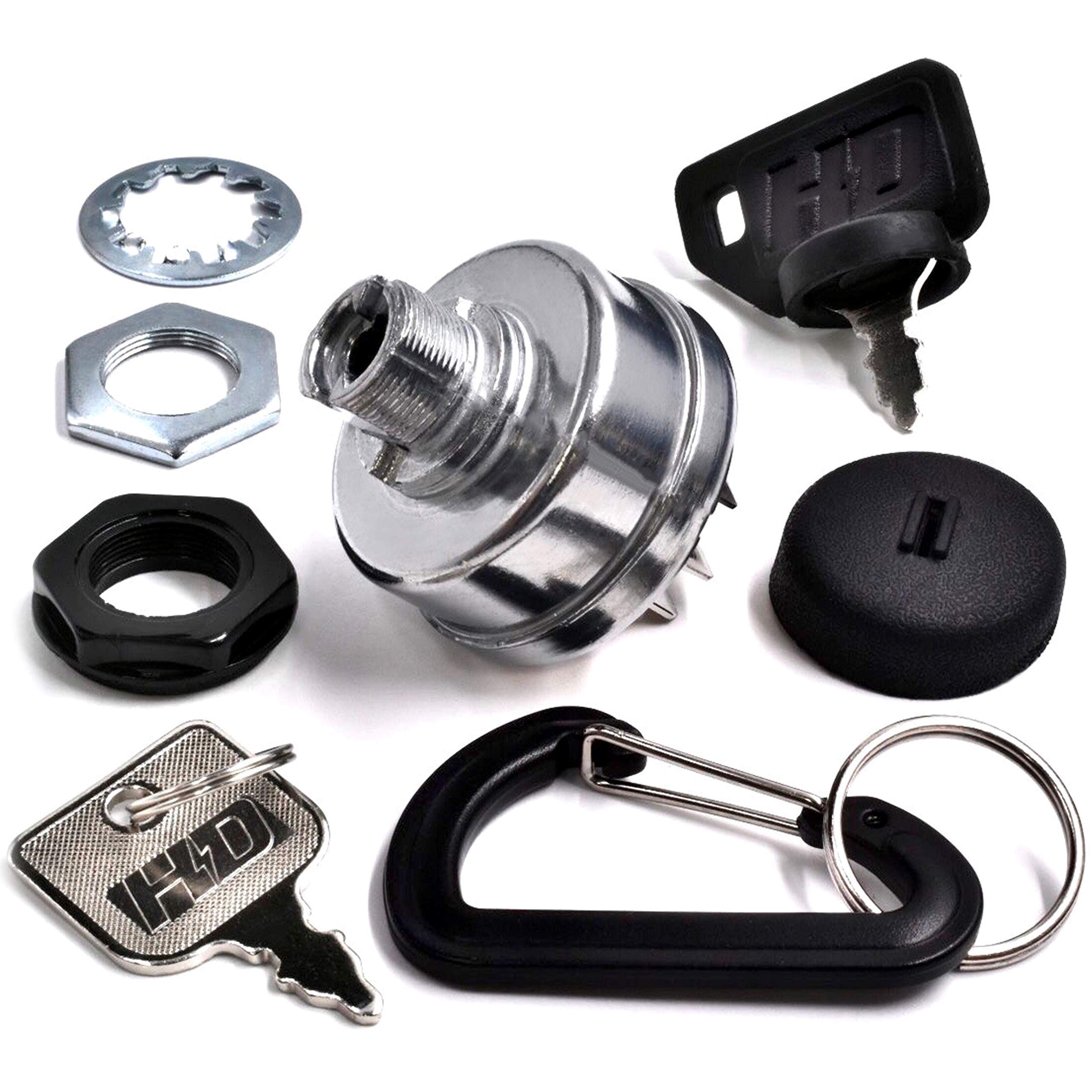 Hd Switch Starter Ignition Key Switch Replaces Ariens 53123700 And 03064300 - Soft-Grip Umbrella Key - Ultimate Dual Protection