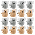 Haakong 16Pcs Koala Clip Koala Pencil Buddy Koala Clip On Koala Pencil Topper Animal Pencil Toppers Animal Hungers Clip-On Critt