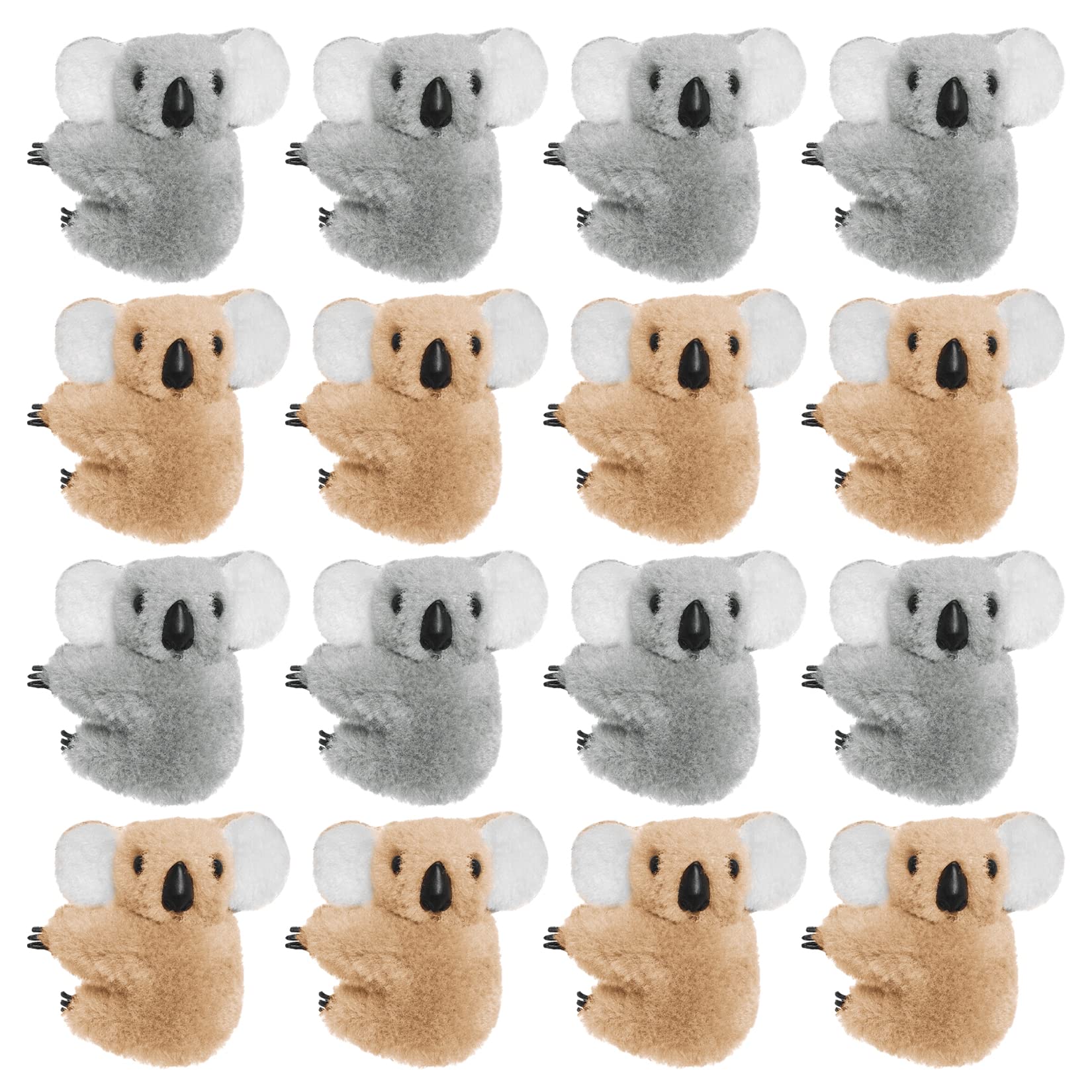Haakong 16Pcs Koala Clip Koala Pencil Buddy Koala Clip On Koala Pencil Topper Animal Pencil Toppers Animal Hungers Clip-On Critt