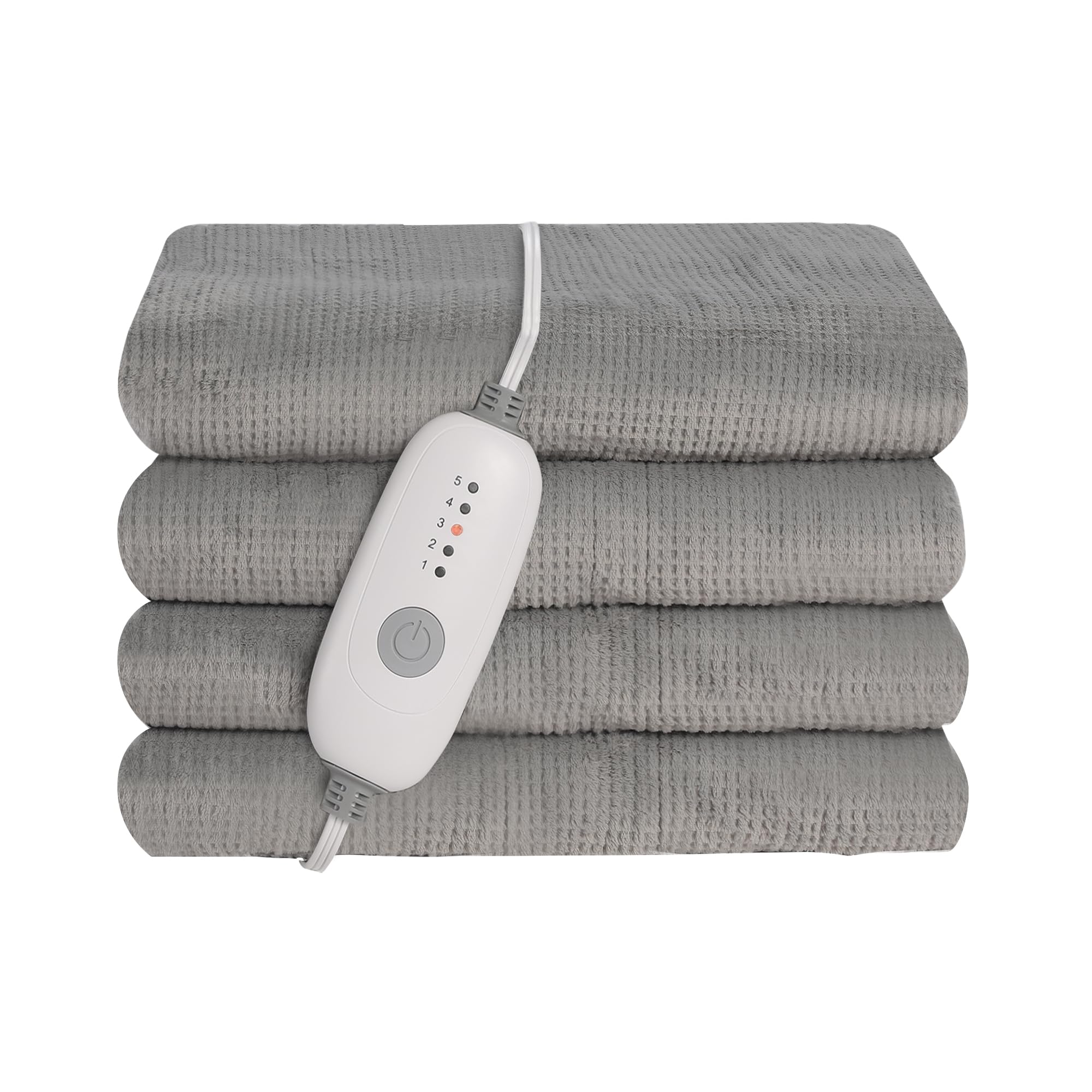 Electric Heated Blanket 72' X 84' Full Size Milk Fiber Heated Blanket, 4 Heating Levels & 10 Hours Auto-Off, Cozy And Warm - G