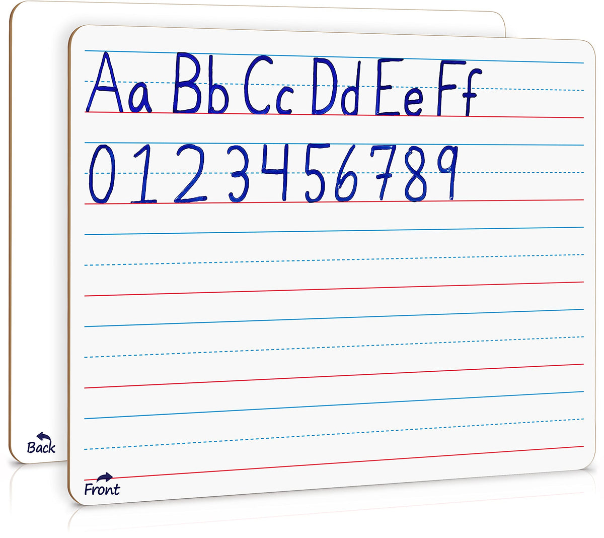 Scribbledo Double Sided Whiteboard Lined Dry Erase Board For Kids Ruled Writing Board Handwriting Practice Small White 9X12 Dry
