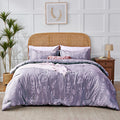 Kozyhvn Floral Comforter Set Queen Lavender, Cute Flower Bed In A Bag Queen Boho 7 Pieces, Soft Fluffy Bedding Sets With Comfort