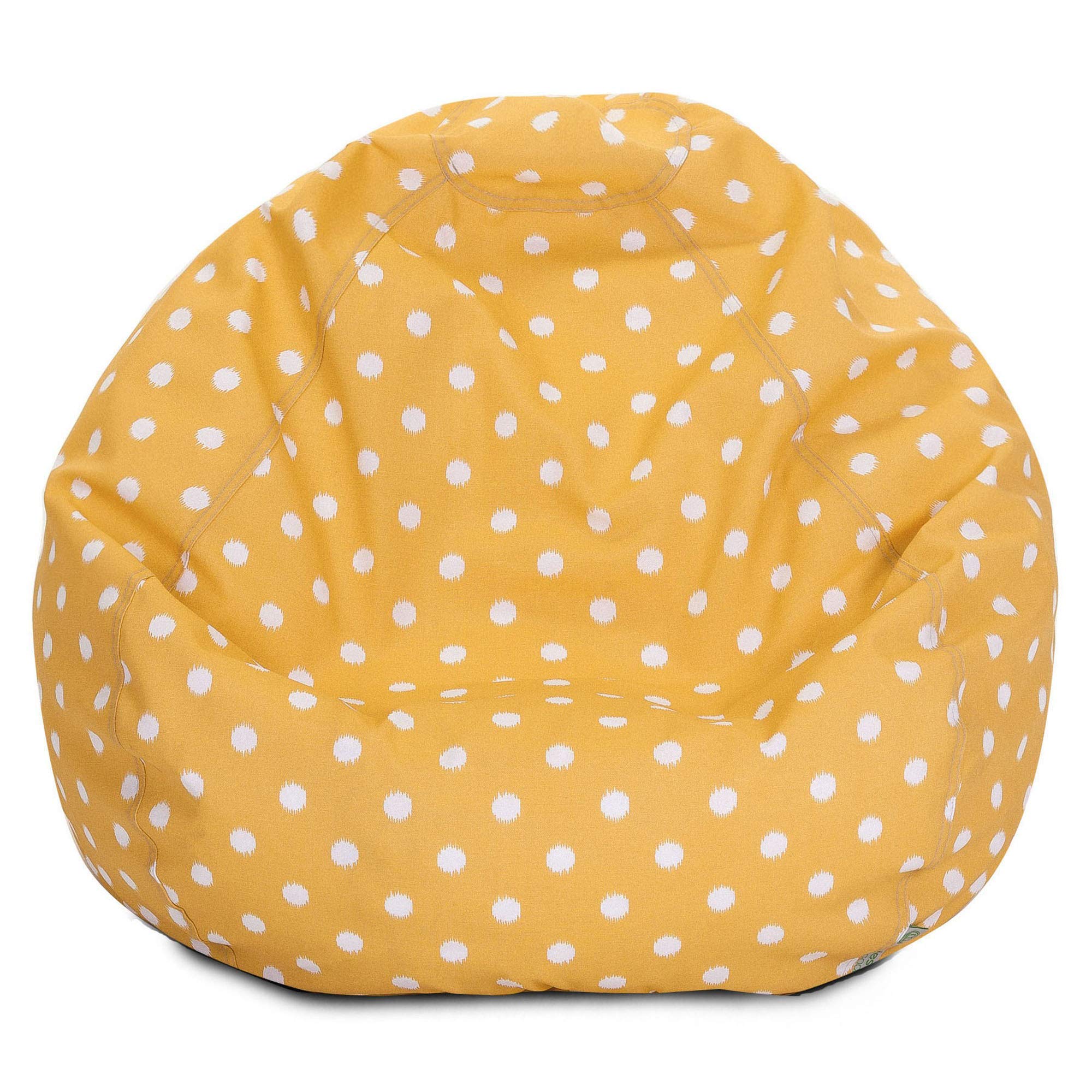 Majestic Home Goods 85907224070 Classic Bean Bag Chair, Small, Yellow