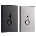 Tatuo 2 Pack Business Card Holder, Thumb Drive Business Card Case Portable Business Card Holders Wallet Stainless Steel Card Hol