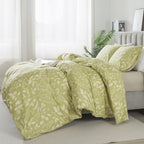 Honeilife Wildflower Duvet Cover King - 100% Cotton Comforter Cover Sets, 3-Pc Comfortable Floral Duvet Cover Sets, Soft & Breat