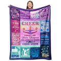 Gevuto Cheerleader Gifts Blanket 50'X40' - Cheer Gifts For Cheerleaders - Cheerleading Gifts Throw - Gifts For Cheerleaders -