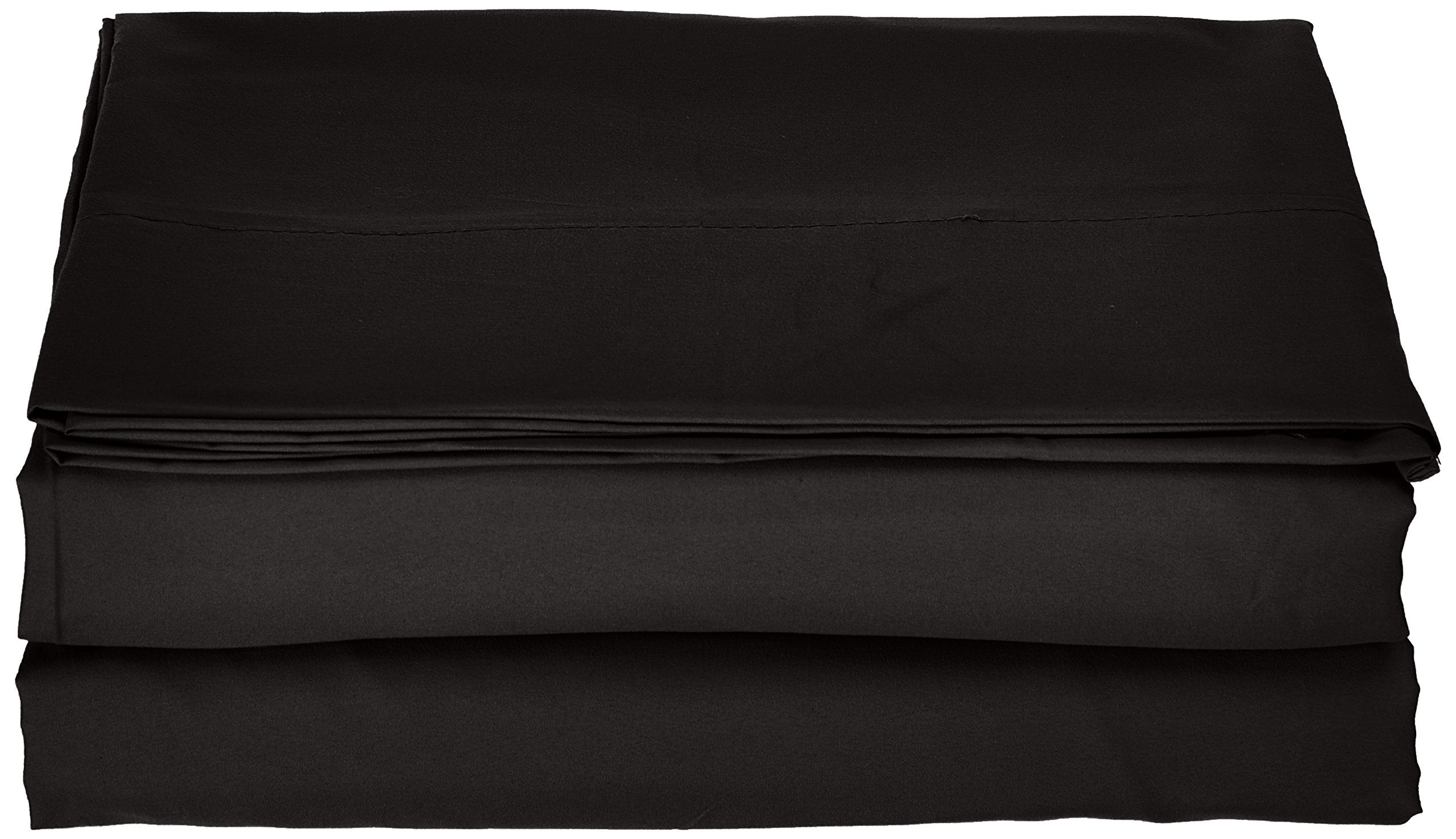 Luxury Fitted Sheet on Amazon Elegant Comfort Wrinkle-Free 1500 Premier Hotel Quality 1-Piece Fitted Sheet, King Size, Black