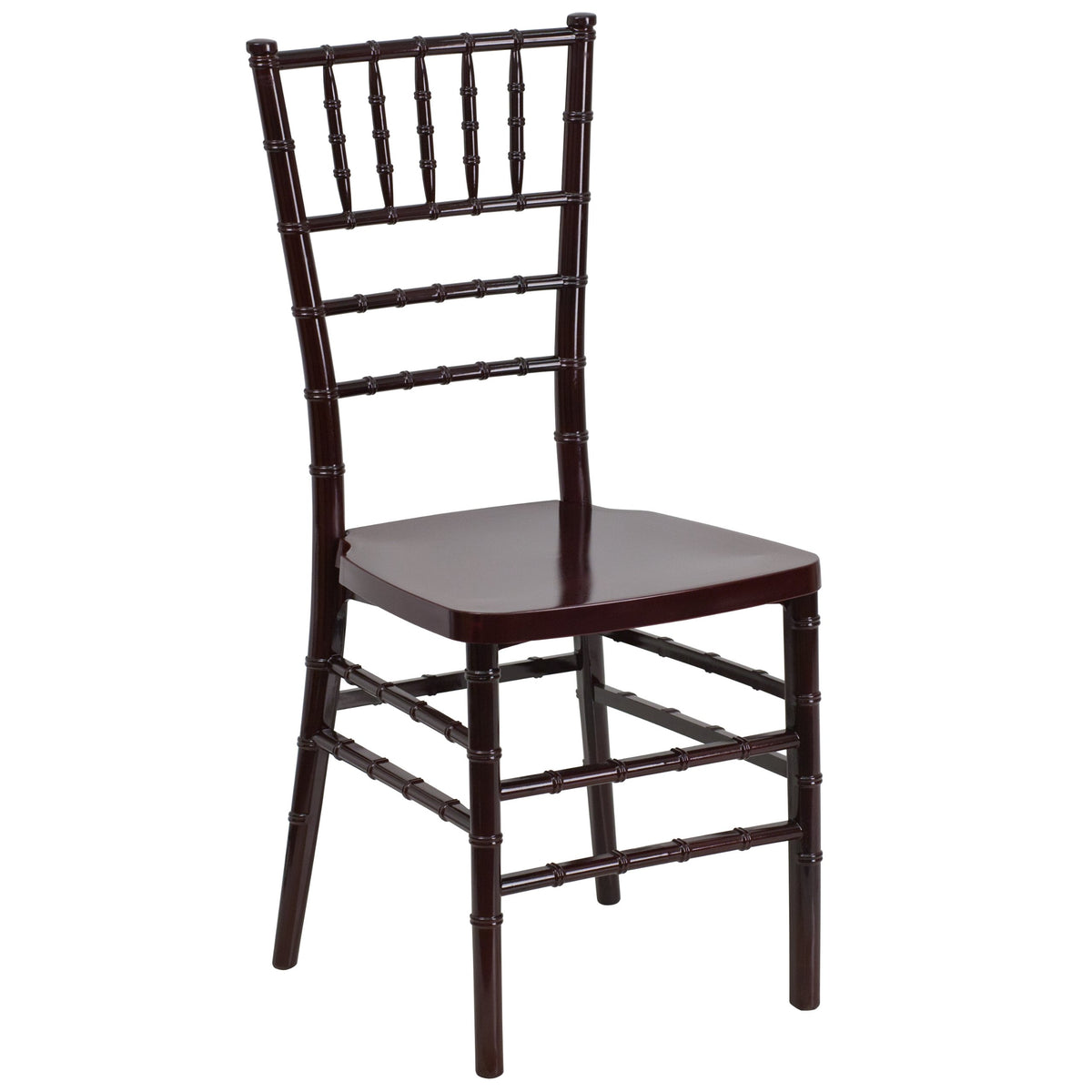 Flash Furniture HERCULES PREMIUM Series Mahogany Resin Stacking Chiavari Chair