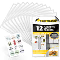 Magnetic Picture Frames - 4x6 12 PCs, Picture Magnets for Refrigerator - Magnetic Picture Frame Set - Magnet Photo Frames for Fr