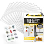 Magnetic Picture Frames - 4x6 12 PCs, Picture Magnets for Refrigerator - Magnetic Picture Frame Set - Magnet Photo Frames for Fr