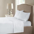 Comfort Spaces Coolmax Moisture Wicking Sheet Set Soft, Fade Resistant, All Elastic Deep Pocket Fits Up To 16' Mattress - Warm Weather Cooling Sheets For Night Sweats, Twin, White, 3 Piece