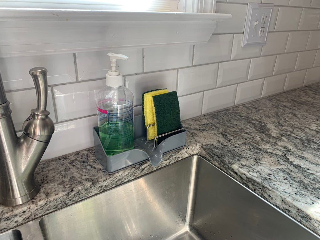 Modern Tray Soap & Sponge Holder (1)
