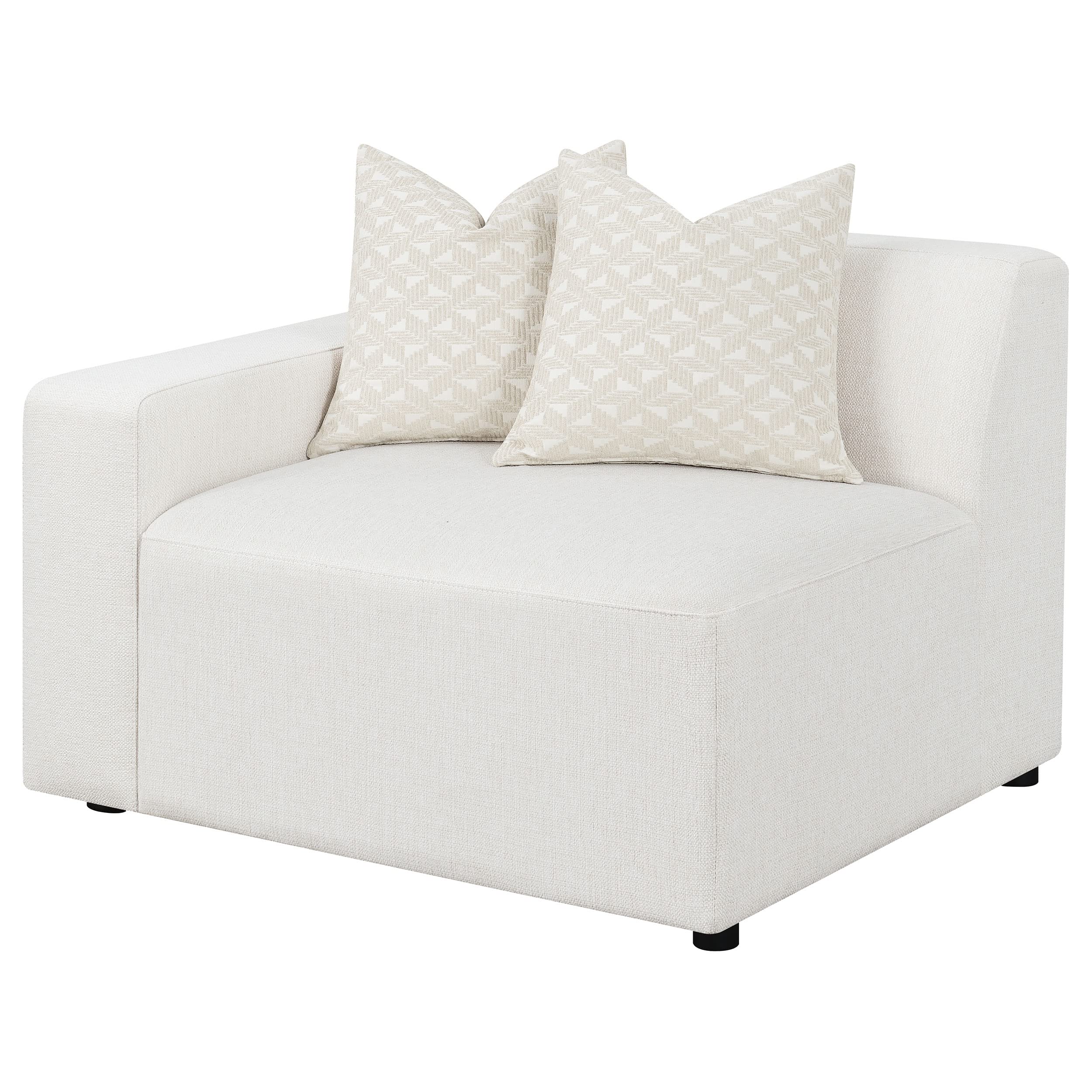 Coaster Home Furnishings Freddie Upholstered Tight Back LAF Chair Pearl