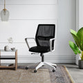 Godrej Interio Vurv Chair Mesh Back Ergonomic Work From Home/Revolving Study Chair, 1 Year Warranty, Height Adjustable | Heavy D