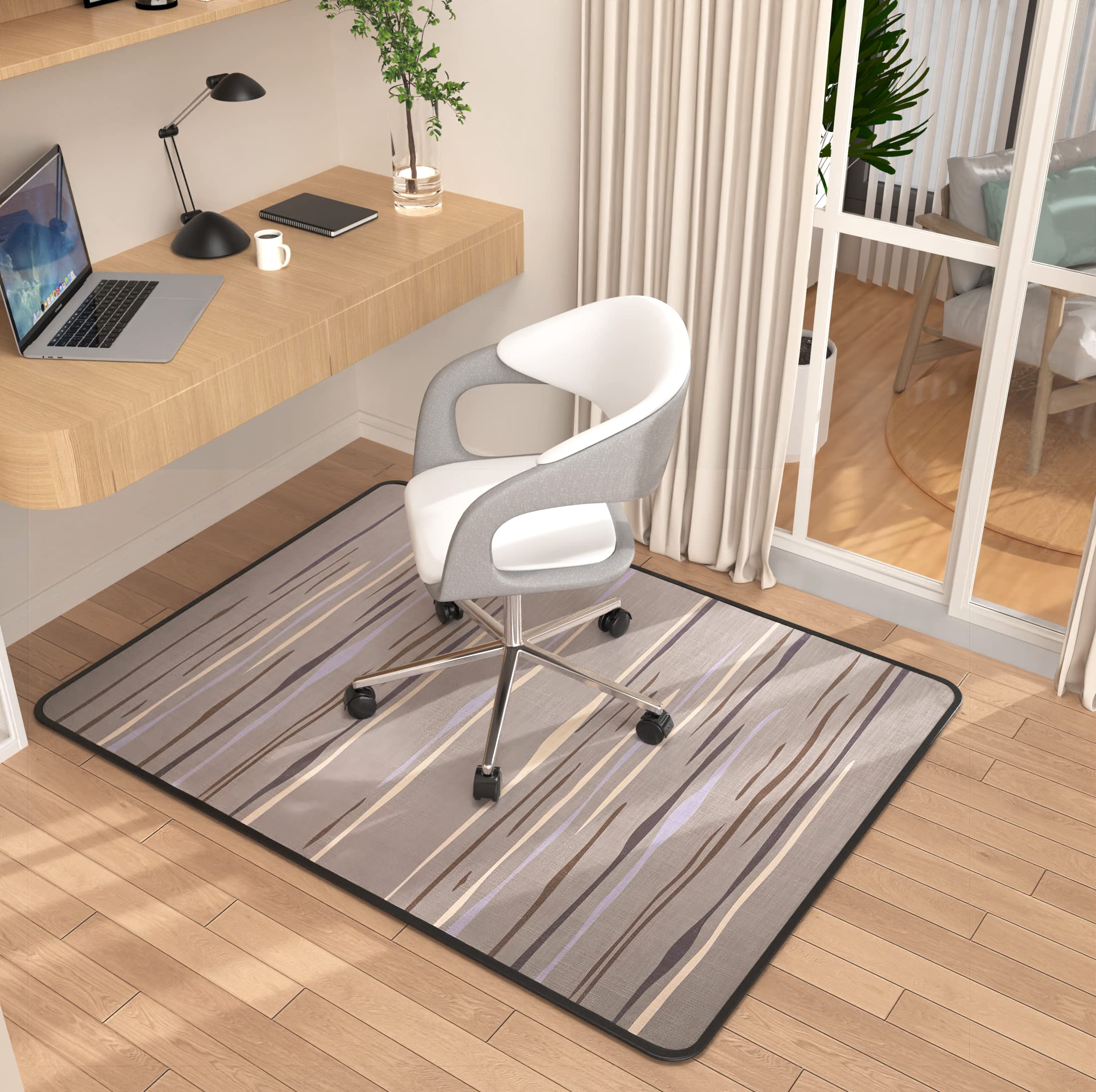 Placoot Office Chair Mat For Carpet & Hardwood Floors, 48' X 36' Highly Premium Quality Floor Mat, Desk Chair Mat For Carpeted
