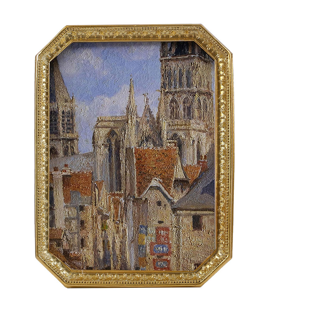 SIKOO Vintage Picture Frame 4  6 Antique Gold picture Frame Ornate Photo Frame Tabletop and Wall Hanging Frame with High Definit