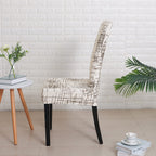 Forcheer Dining Room Chair Covers For Dining Room Set Of 4,Stretch Dining Chair Cover For Dining Room Kitchen Washable Removable(4Pack,Printed Geometric Pattern)
