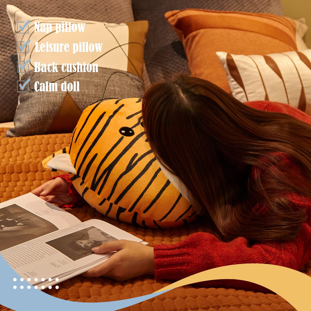 Cozyworld 15    Cute Tiger Plush Pillow Stuffed Animal Super Soft Sofa Cushion Plush Toy Car Trip Home Decors Birthday Valentine