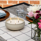 Tiki Brand Citronella 7 Inch Wax Bowl 2-Pack, Tiki Patio, Tiki Table Torch, Citronella Candle, Wax Candle, Outdoor Candle, Concr