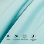 Ntbay 2 Pack 500 Thread Count 100% Egyptian Cotton Euro Pillow Shams, Super Soft And Breathable European Throw Pillow Covers, Square Pillow Cases, 26X26 Inches, Aqua