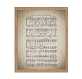 Poster Master In The Garden Poster - Hymnal Song Sheet Print - Sheet Music Art - Gift for Him, Her, Musician - Perfect Musical W