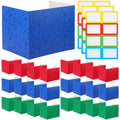 Crtiin 24 Pcs Privacy Folders for Students Desk Dividers Standard School Privacy Cardboard Board Testing Dividers Shield for Cla