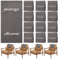 Tatuo 12 Pieces Reserved Signs for Pews Reserved Pew Cloths 22 Inch Reserved Seating Signs Placeholder for Church Pew Seats Wedd
