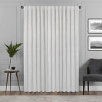 Eclipse Harper Velvet Rod Pocket Curtains For Bedroom, Single Panel, 50 In X 63 In, Snow