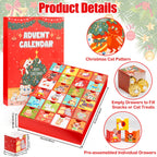 Empty Advent Calendar To Fill Yourself, Cat Advent Calendar 24 Day Countdown To Christmas Calendar -Add Your Own Treats And Snac