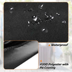 Patio Cooler Cart Cover Fits For Most 80 Quart Rolling Cooler Cart, Waterproof Patio Ice Chest Protective Covers For Outdoor Bar