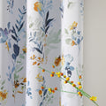 Mysky Home 102 Inch Long Floral Curtains For Living Room Bedroom Curtains Thermal Insulated Light Blocking Window Curtains For Dining Room Patio Grommet Drapes, 2 Panels, Yellow And Blue