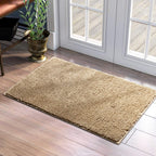Homeideas Door Mats Indoor, 20'X32' Super Absorbent Non Slip Rugs For Entryway, Front Back Welcome Doormat Dirt Trapper (Beige)