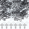Saypacck 100 Pcs Cross Paper Clips 1.34 x 0.8 Inches Cute Paper Clips Christian Journaling Supplies for Bookmark Study Bible Gif