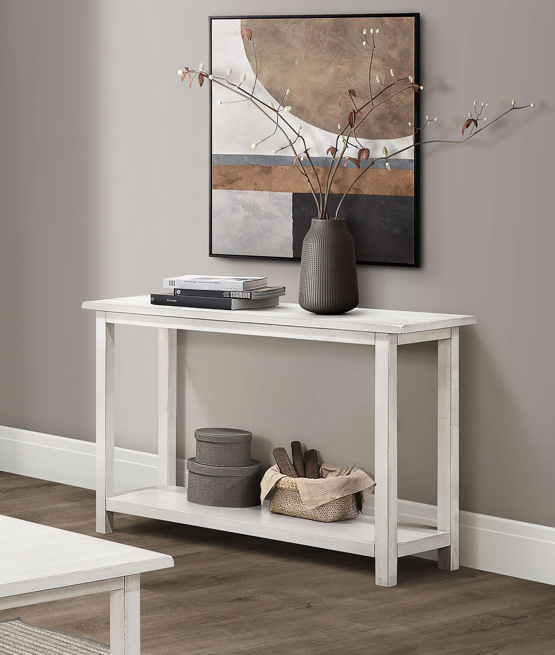 Coaster Home Furnishings Payne Wood Entryway Sofa Console Table White
