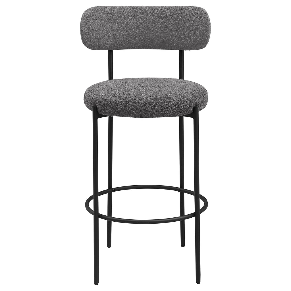 Coaster Home Furnishings Viola Boucle Upholstered Bar Chair Grey (Set of 2)