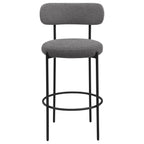 Coaster Home Furnishings Viola Boucle Upholstered Bar Chair Grey (Set of 2)