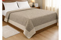 JARVAS 100% Cotton Blanket Double Bed, Sandal, 60x90, Pack of 1