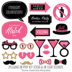 Big Dot Of Happiness Divorce Party - Photo Booth Props Kit - 20 Count