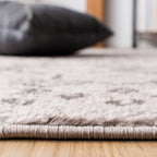 Safavieh Amsterdam Collection Runner Rug - 2'3'' X 22', Light Grey & Brown, Moroccan Boho Design, Non-Shedding & Easy Care, Idea