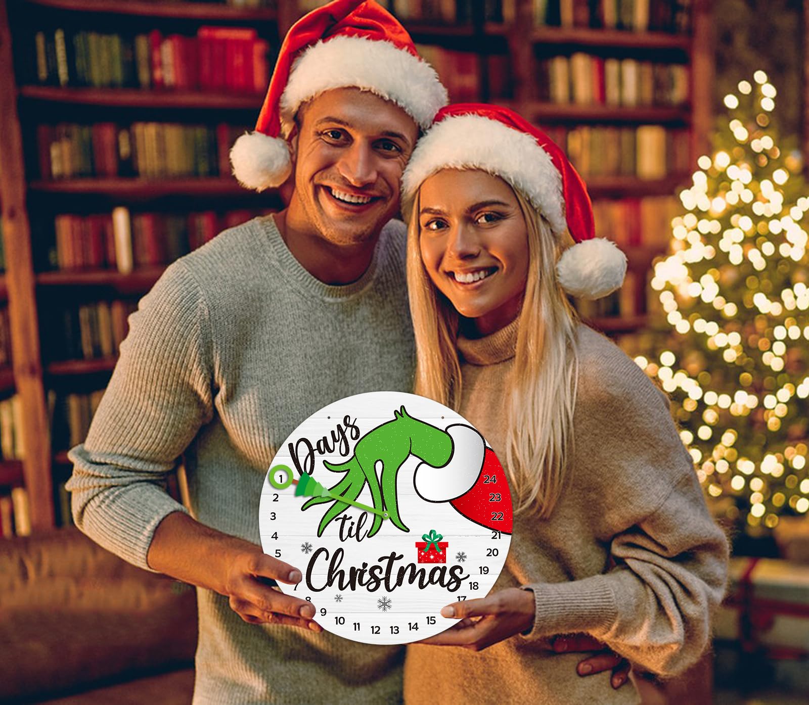 Petcee Christmas Grinch Advent Calendar 2024 Christmas Grinch Countdown Calendar Decorations Days Till Christmas Countdown Welco
