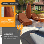 Nettypro Umbrella Cover Outdoor Patio Waterproof Market Umbrella Cover Up To 12 Feet Outdoor Umbrella, Brown