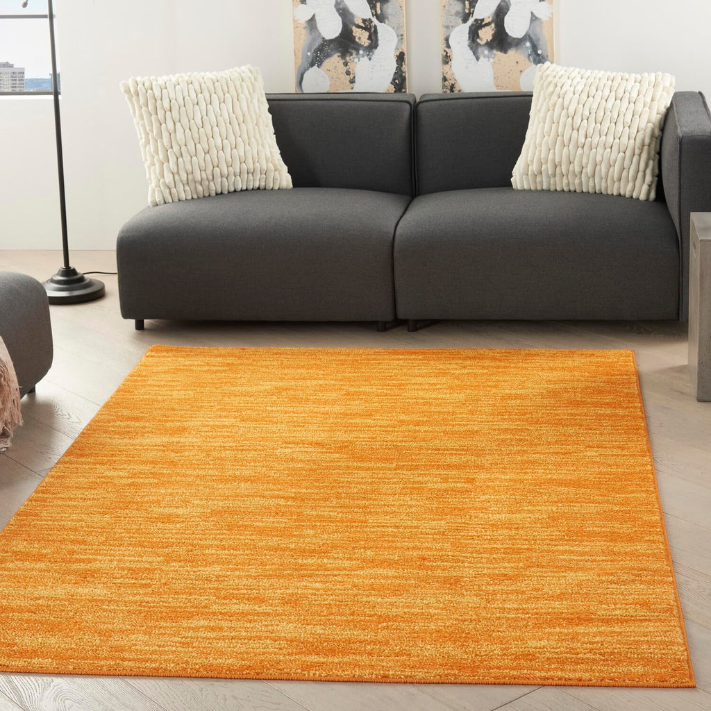 Nourison Essentials Indoor/Outdoor Sunburst 4' X 6' Area -Rug, Easy -Cleaning, Non Shedding, Bed Room, Living Room, Dining Room, Backyard, Deck, Patio (4X6)