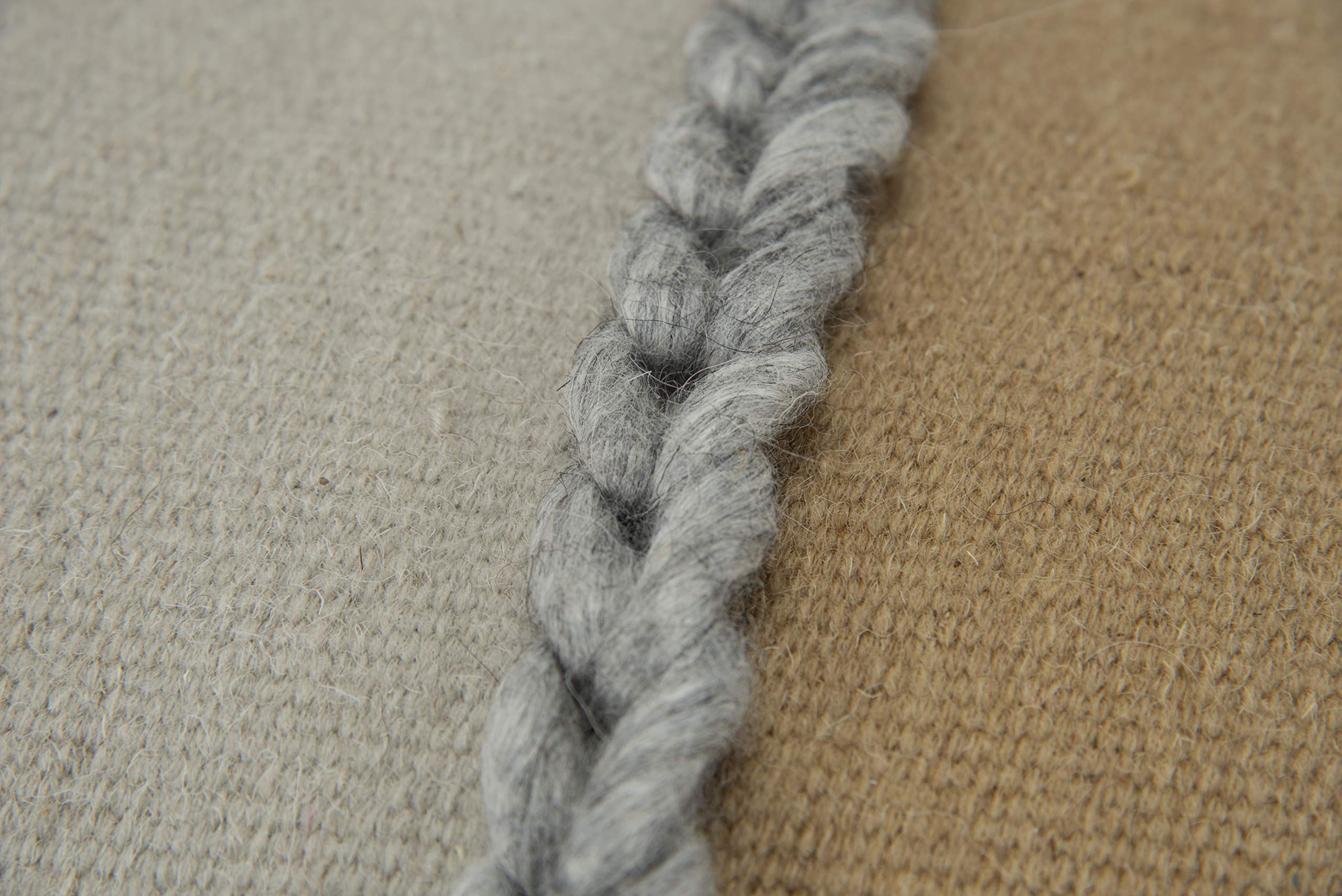 Rizzy Home Stripe 14&quot; x 26&quot; Poly Filled Pillow in Camel/Natural Fabric